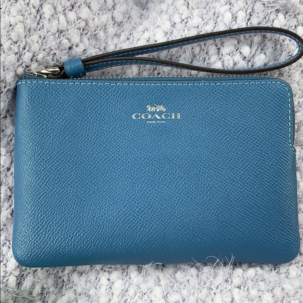 Coach Sky Blue Wristlet